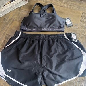 Under Armour Sports Bra & Shorts Set